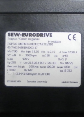 SEW  servo cmp63s/bk/ky/ak1h/sb1