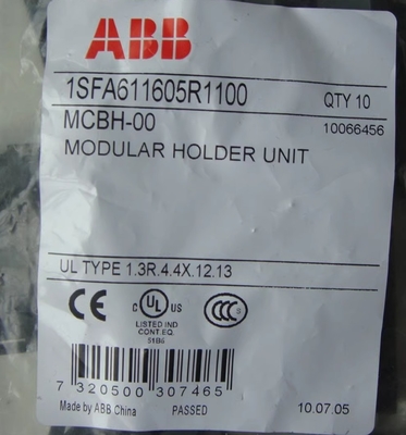 ABB 1SFA611605R1101 	MCBH-00 ABB Push Button Contact Block Holder