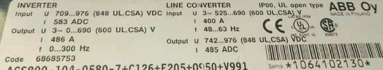 ABB  ACS800-104-0580-7+E205+V991  ACS800-104-0580-7+C126+E205+Q950+V991